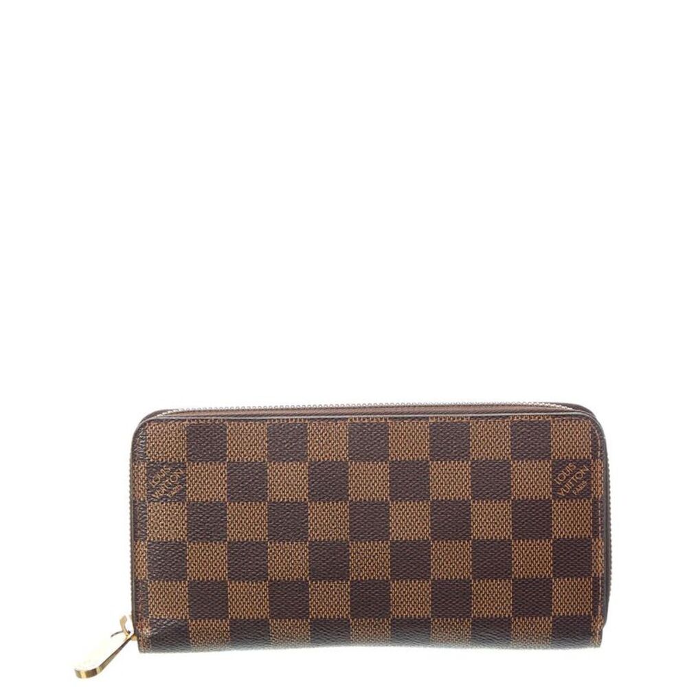Louis Vuitton Brown Damier Ebene Zippy Wallet Nm (Authentic Pre-Loved)